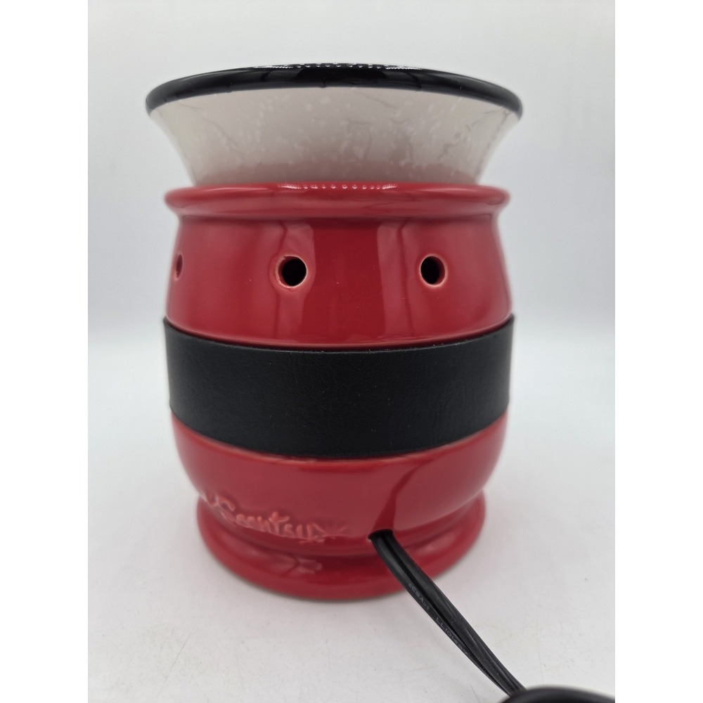 Scentsy Jolly Full Size Warmer Santa Suit Retired Red Black Belt In Box - Picture 3 of 8
